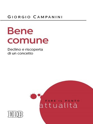 cover image of Bene comune